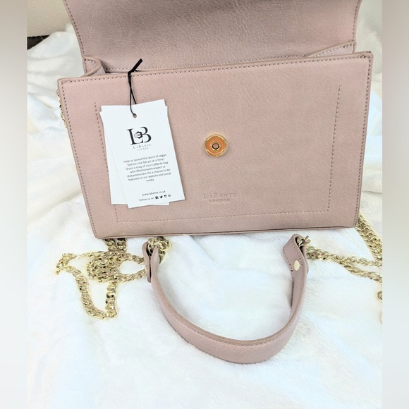 Elegant LaBante London Kensington Quilted Crossbody Bag in Blush Pink NWT - Picture 5 of 10